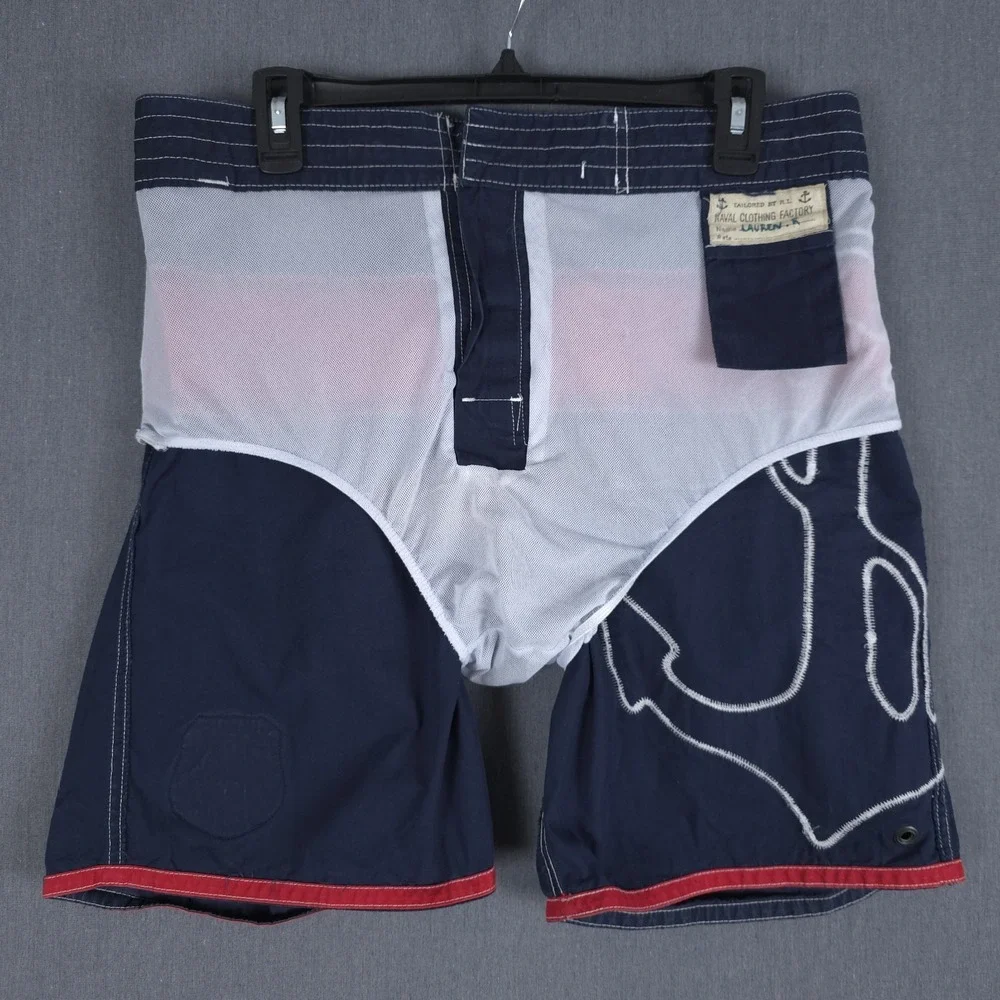 Polo Ralph Lauren Board Shorts Medium (32x8) Lined Swim Trunks Nautical Bleecker